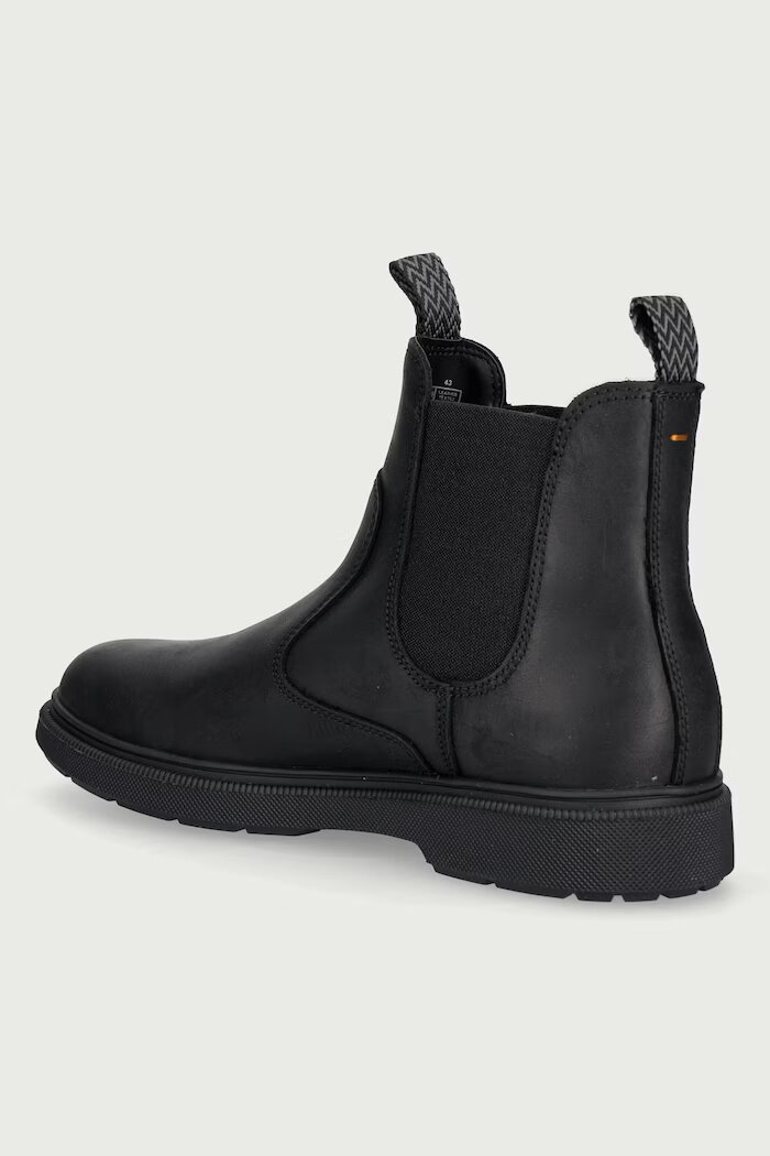 BOSS Orange боти челси мъжки от кожа Ferling черни 50574168.001