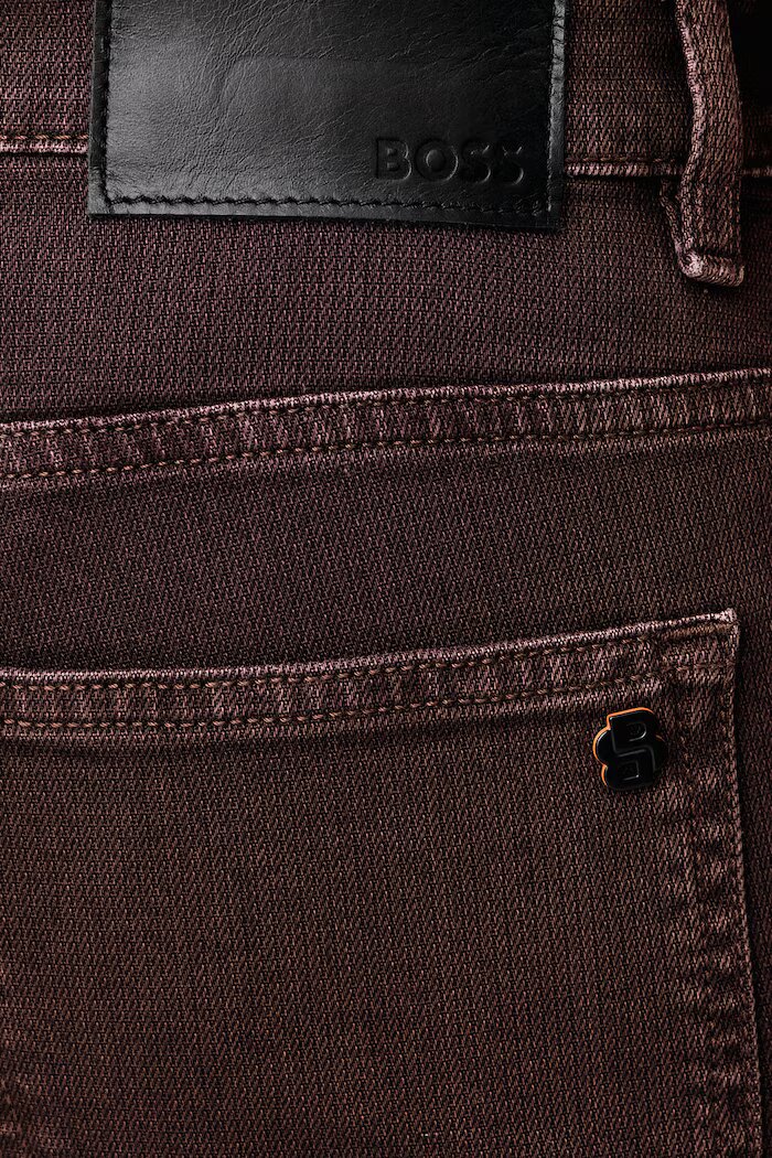 BOSS Orange дънки slim fit мъжки DELAWARE BO кафяви 50570881