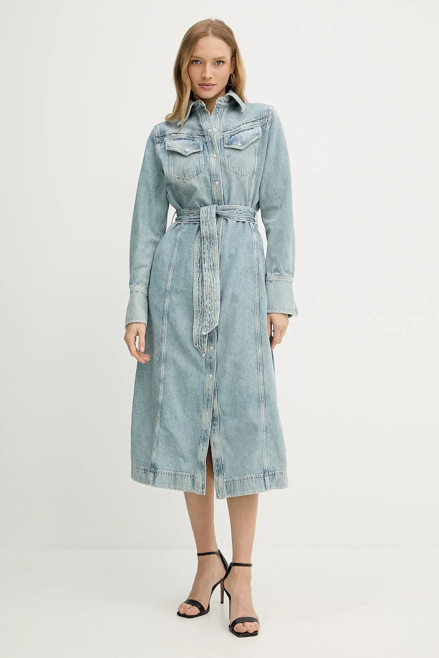BOSS Orange Дънкова рокля C_Denim Dress 3.0