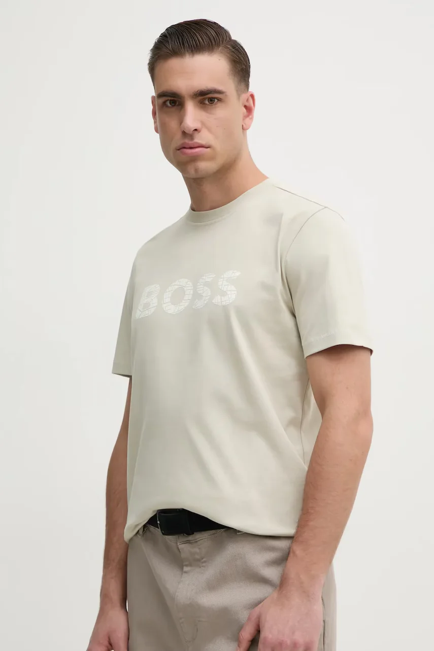 BOSS Orange Памучна тениска