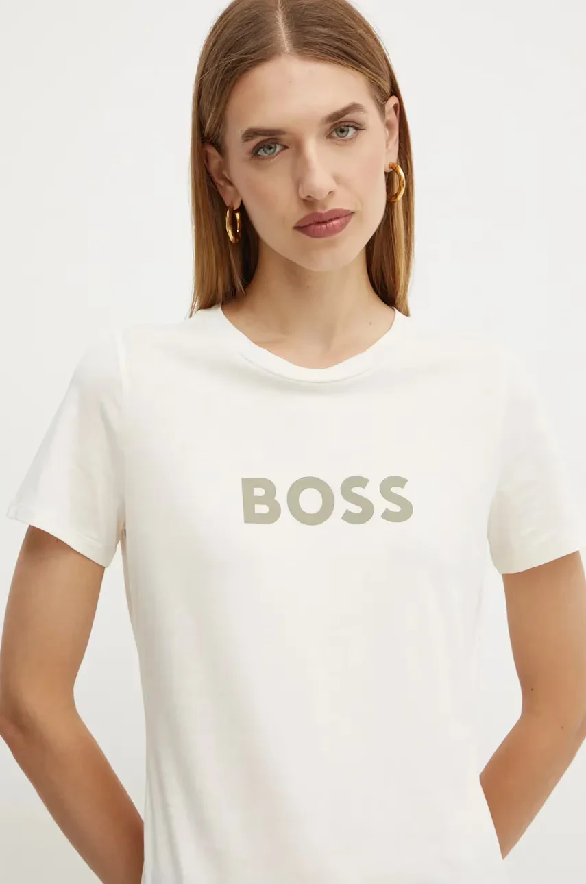 BOSS Orange Памучна тениска C_Elogo_5