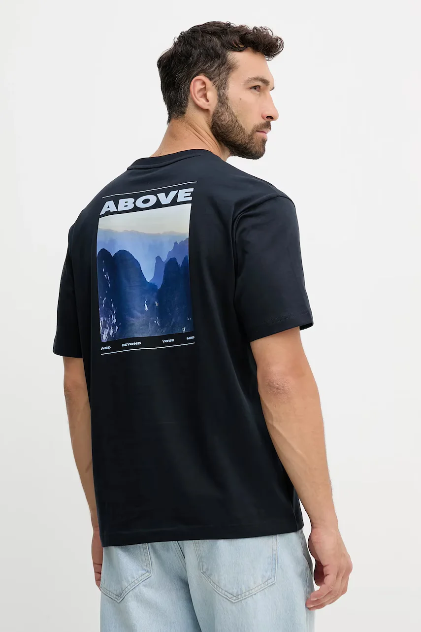 BOSS Orange Памучна тениска Te_move
