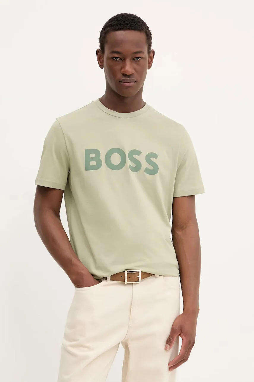 BOSS Orange Памучна тениска Thinking 1