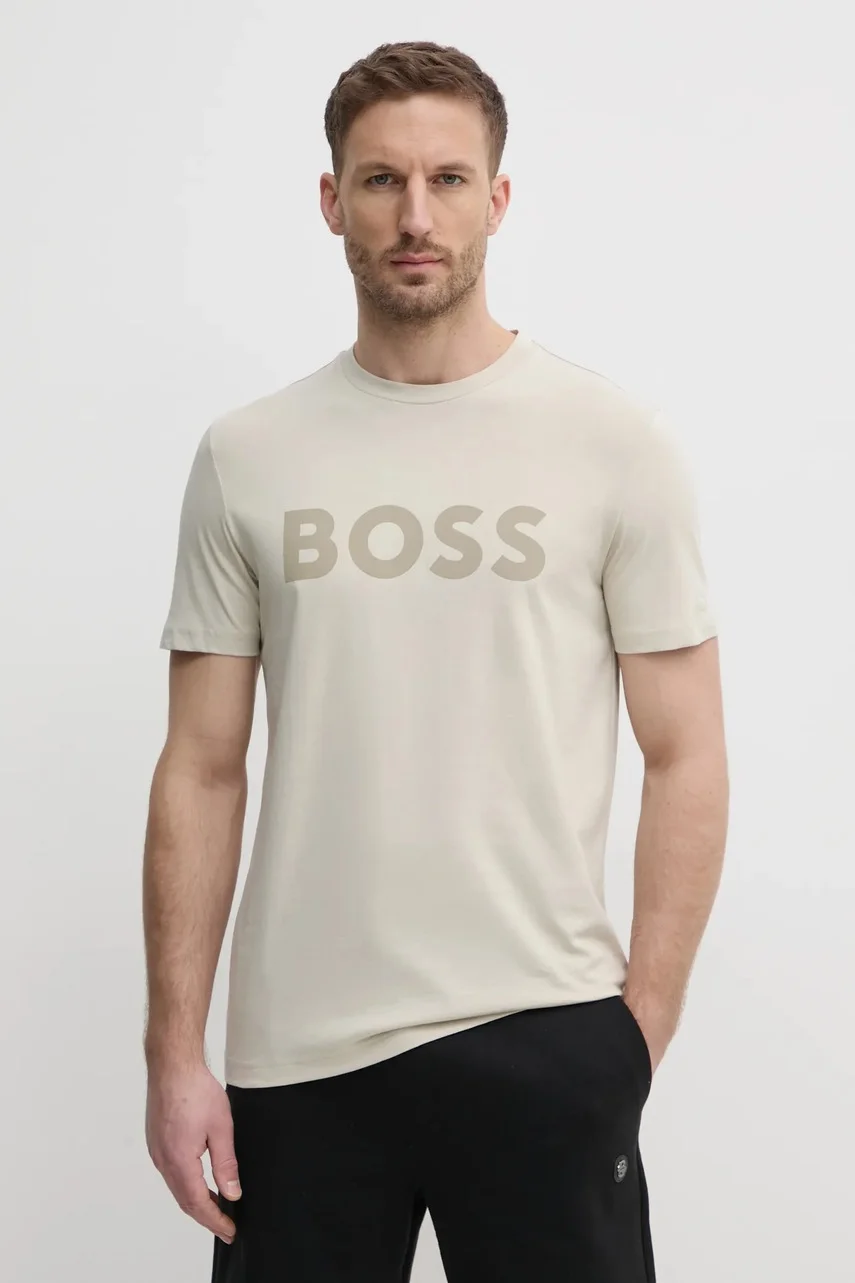 BOSS Orange Памучна тениска Thinking 1