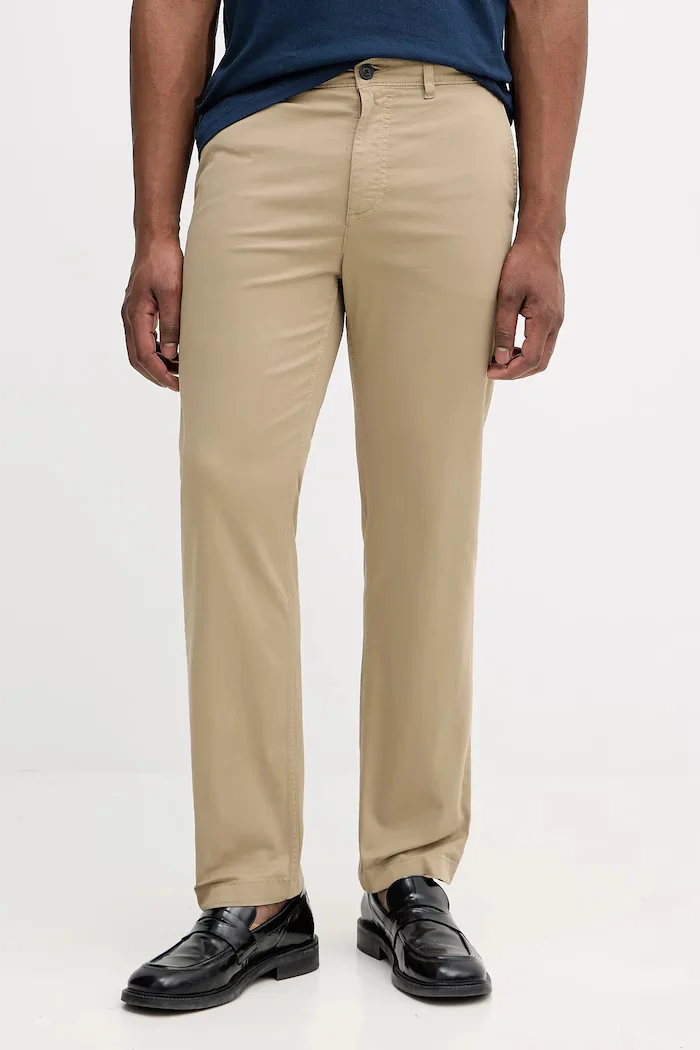 BOSS Orange Панталон Chino-Regular-1 мъжки в тъмносиньо със стандартна кройка 50534378