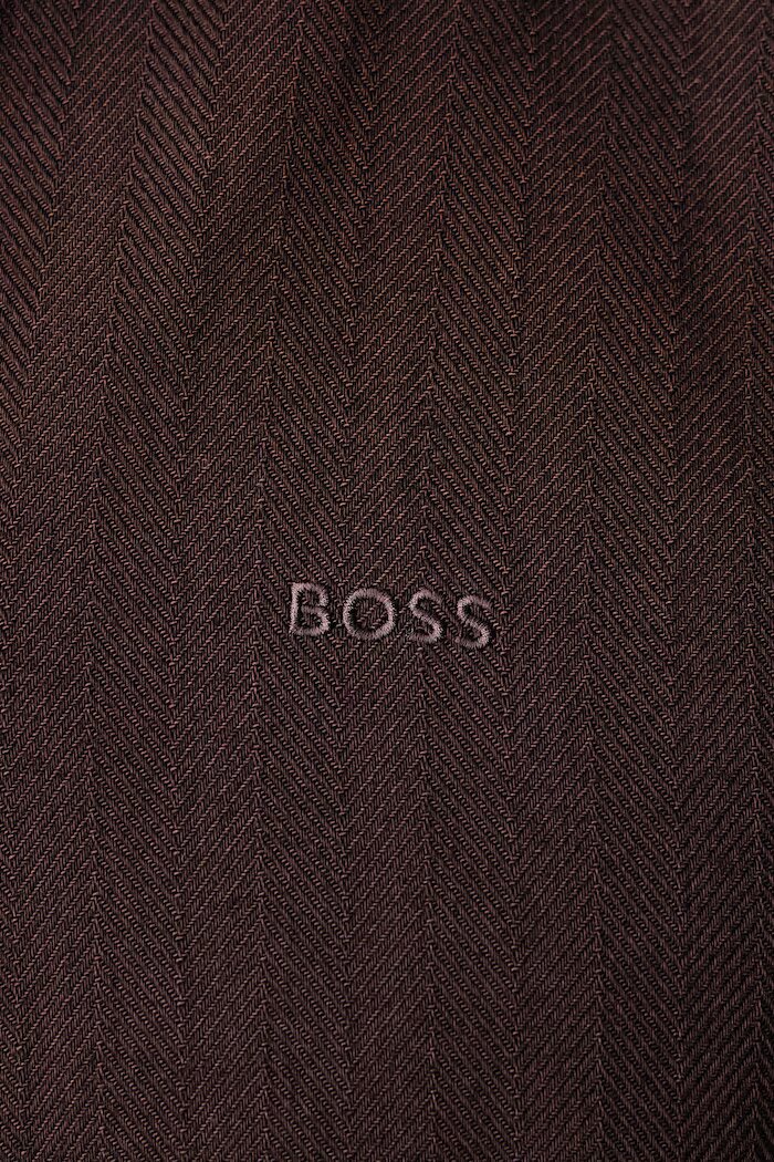 BOSS Orange риза мъжка от памук Ricoplus_M кафява 50569825