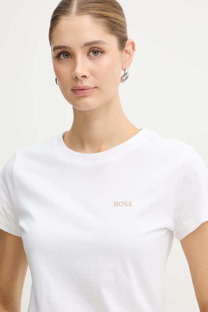 BOSS Orange тениска базова дамска от памук C Esogo 1 бяла 50506973