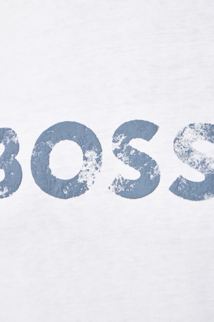 BOSS Orange тениска мъжка от памук Te_Effect бяла 50571286