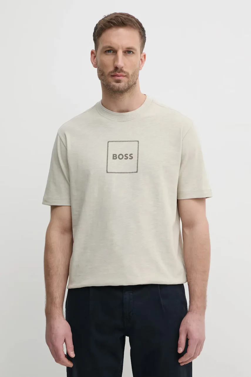 BOSS Orange Тениска с лен