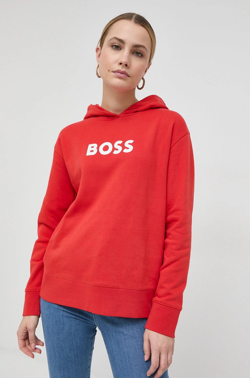 BOSS Памучен суичър