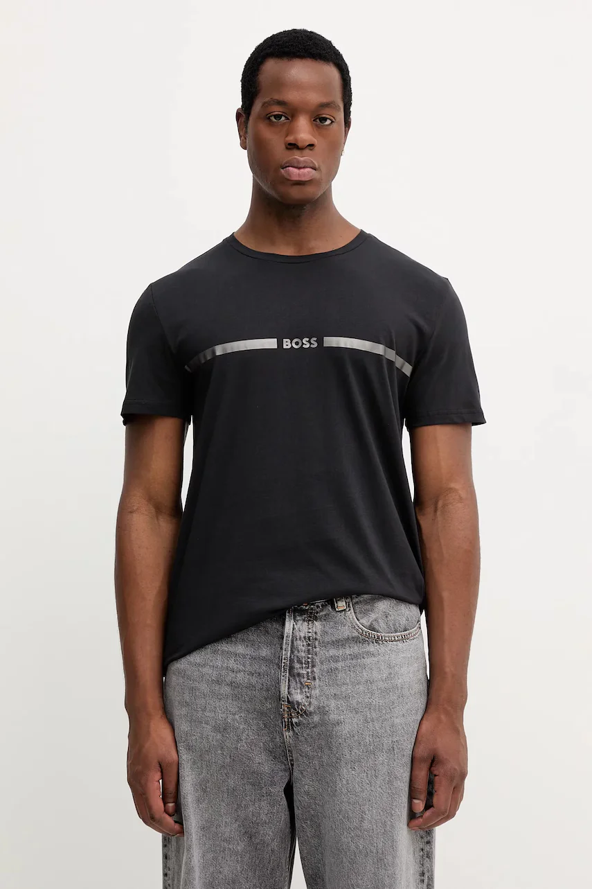 BOSS Памучна плажна тениска T-Shirt special