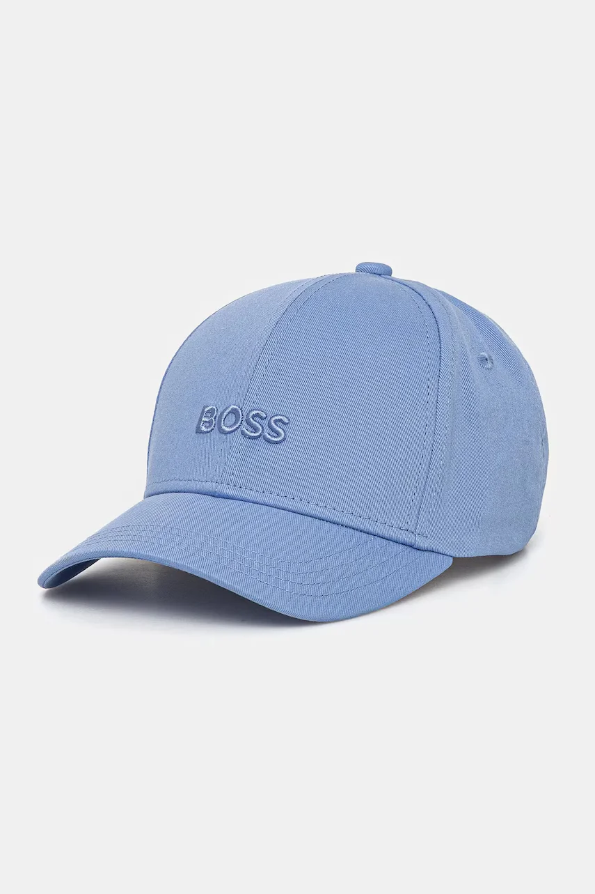 BOSS Памучна шапка с козирка Ari