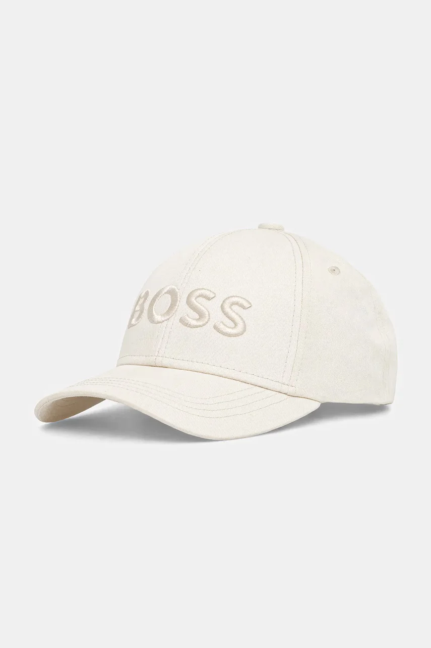 BOSS Памучна шапка с козирка Ari--E