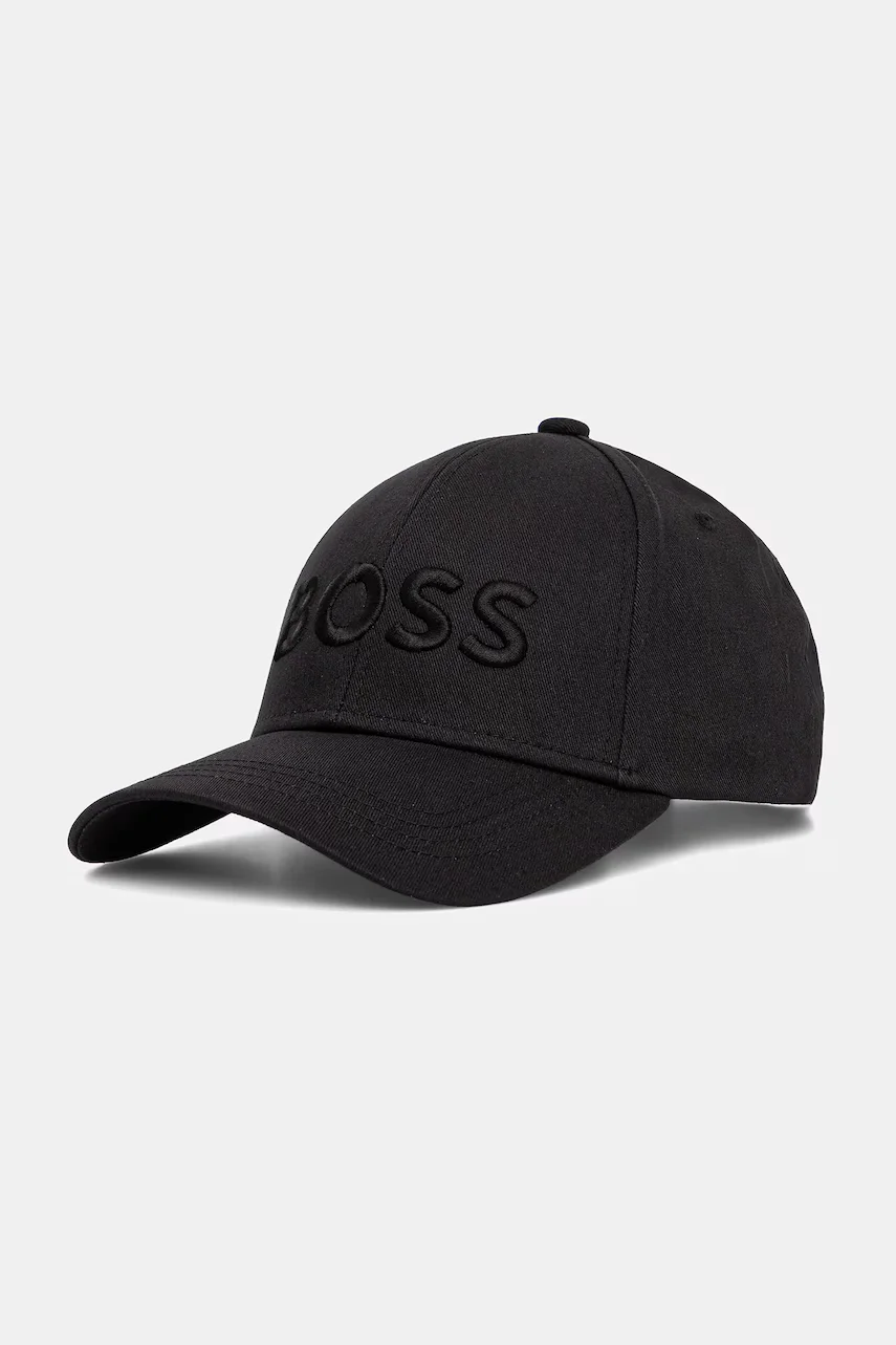 BOSS Памучна шапка с козирка Ari--E