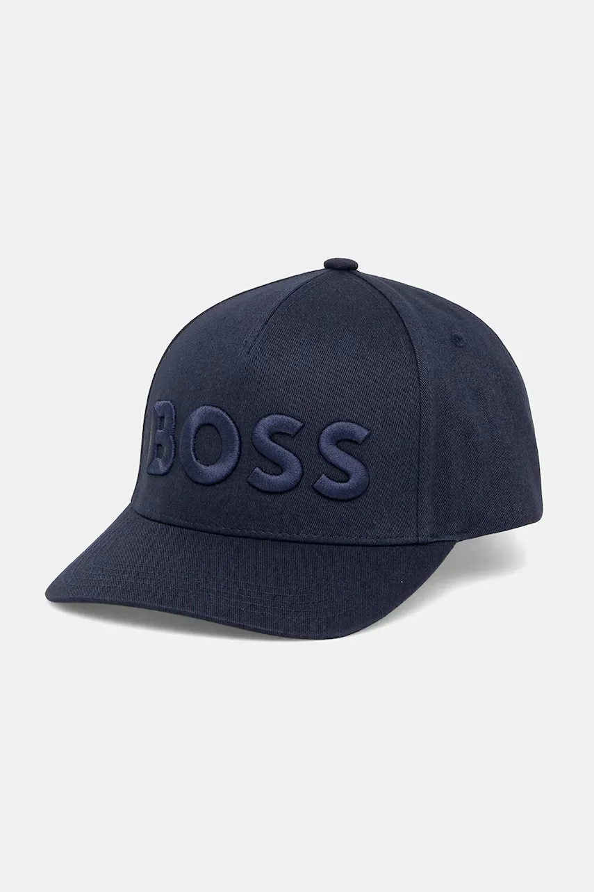 BOSS Памучна шапка с козирка Sevile