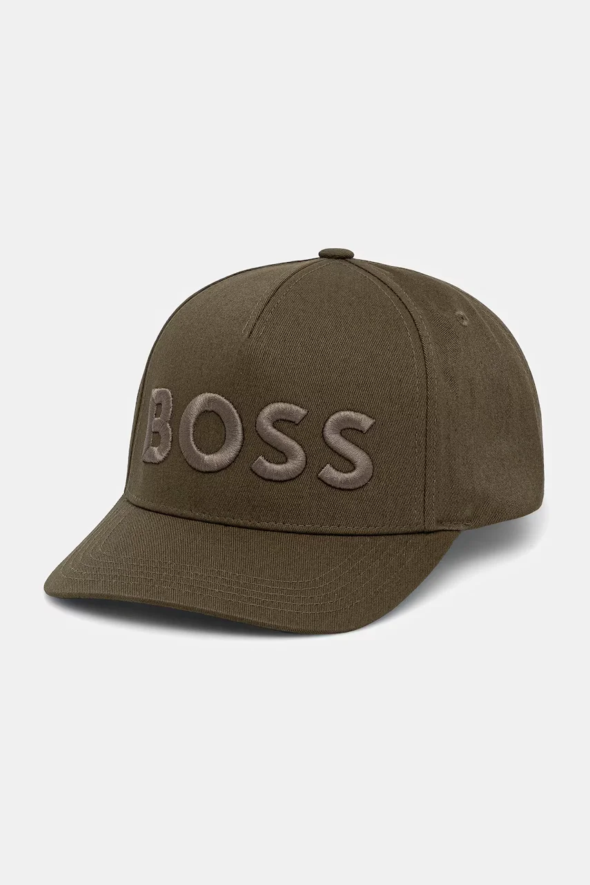 BOSS Памучна шапка с козирка Sevile