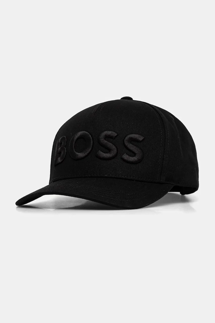 BOSS Памучна шапка с козирка Sevile