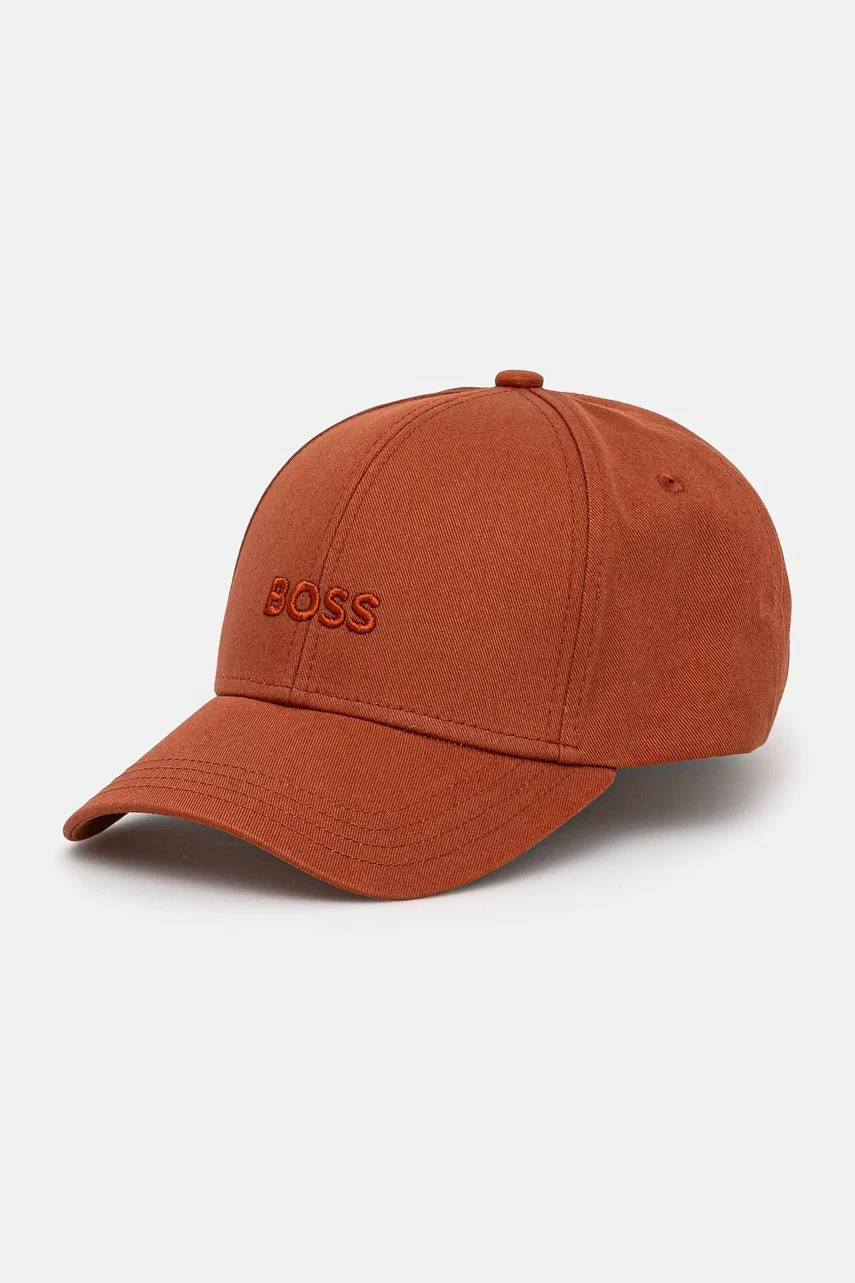 BOSS Памучна шапка с козирка Zed