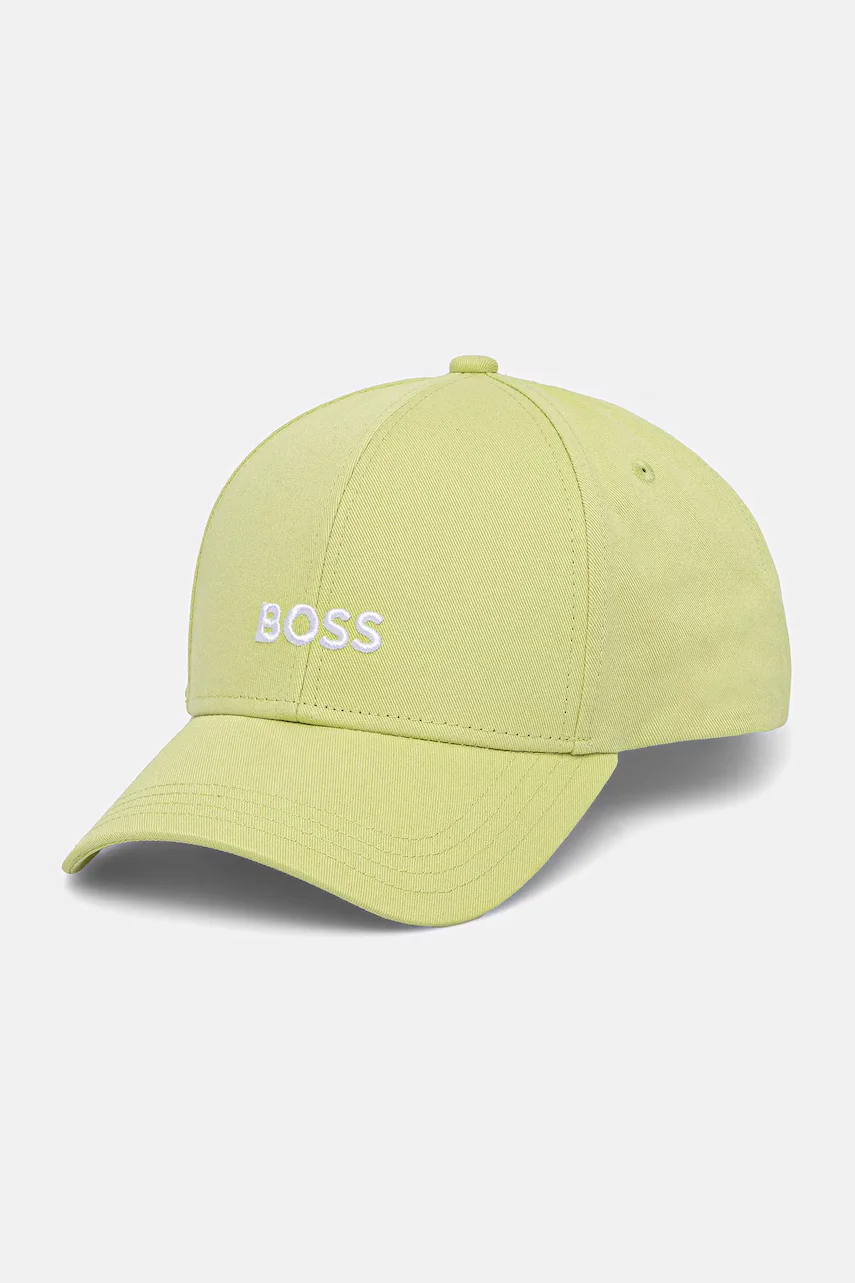 BOSS Памучна шапка с козирка Zed