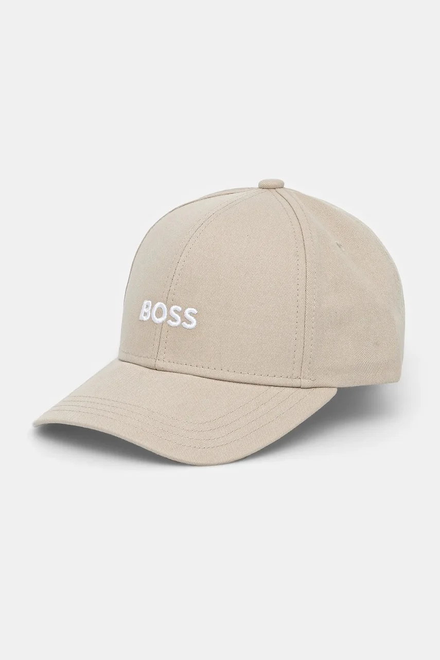 BOSS Памучна шапка с козирка Zed