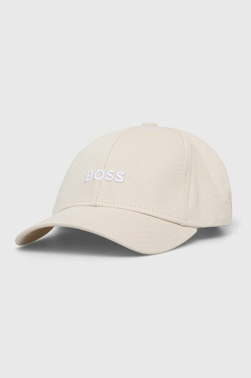 BOSS Памучна шапка с козирка Zed