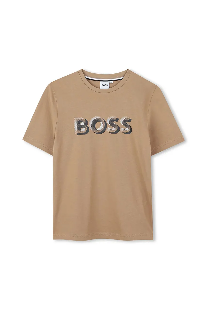 BOSS Памучна тениска