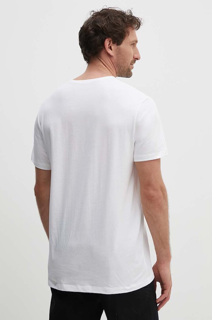 BOSS Памучна тениска (2 броя) TShirtRN 2P Comfort в бяло с изчистен дизайн 50475294