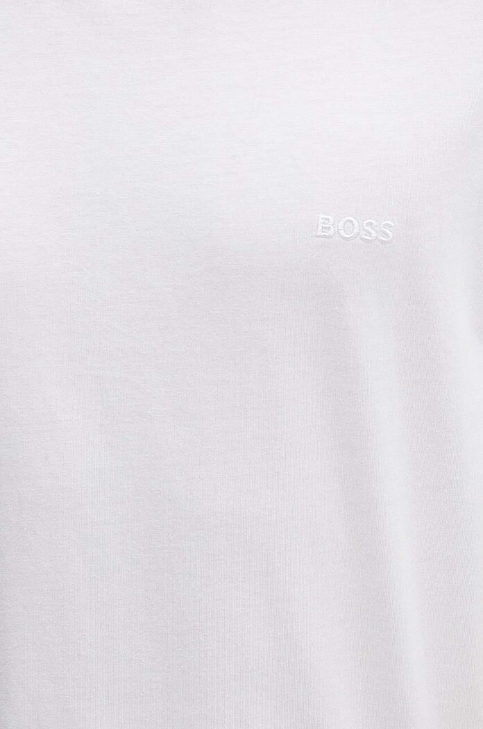 BOSS Памучна тениска (2 броя) TShirtRN 2P Comfort в бяло с изчистен дизайн 50475294