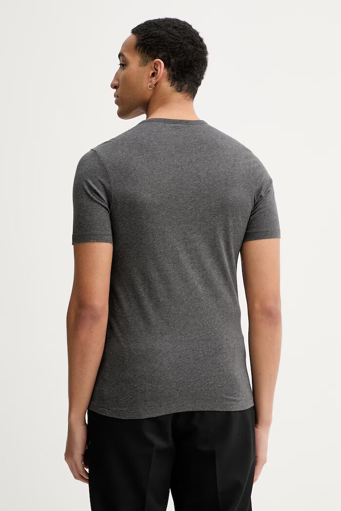 BOSS Памучна тениска (3 броя) TShirt RN 3P Classic в черно меланж на 50475284