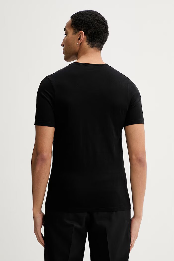 BOSS Памучна тениска (3 броя) TShirt RN 3P Classic в черно меланж на 50475284