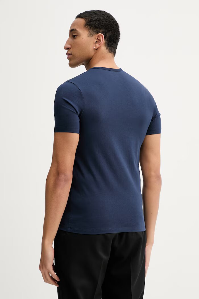BOSS Памучна тениска (3 броя) TShirt RN 3P Classic в черно меланж на 50475284