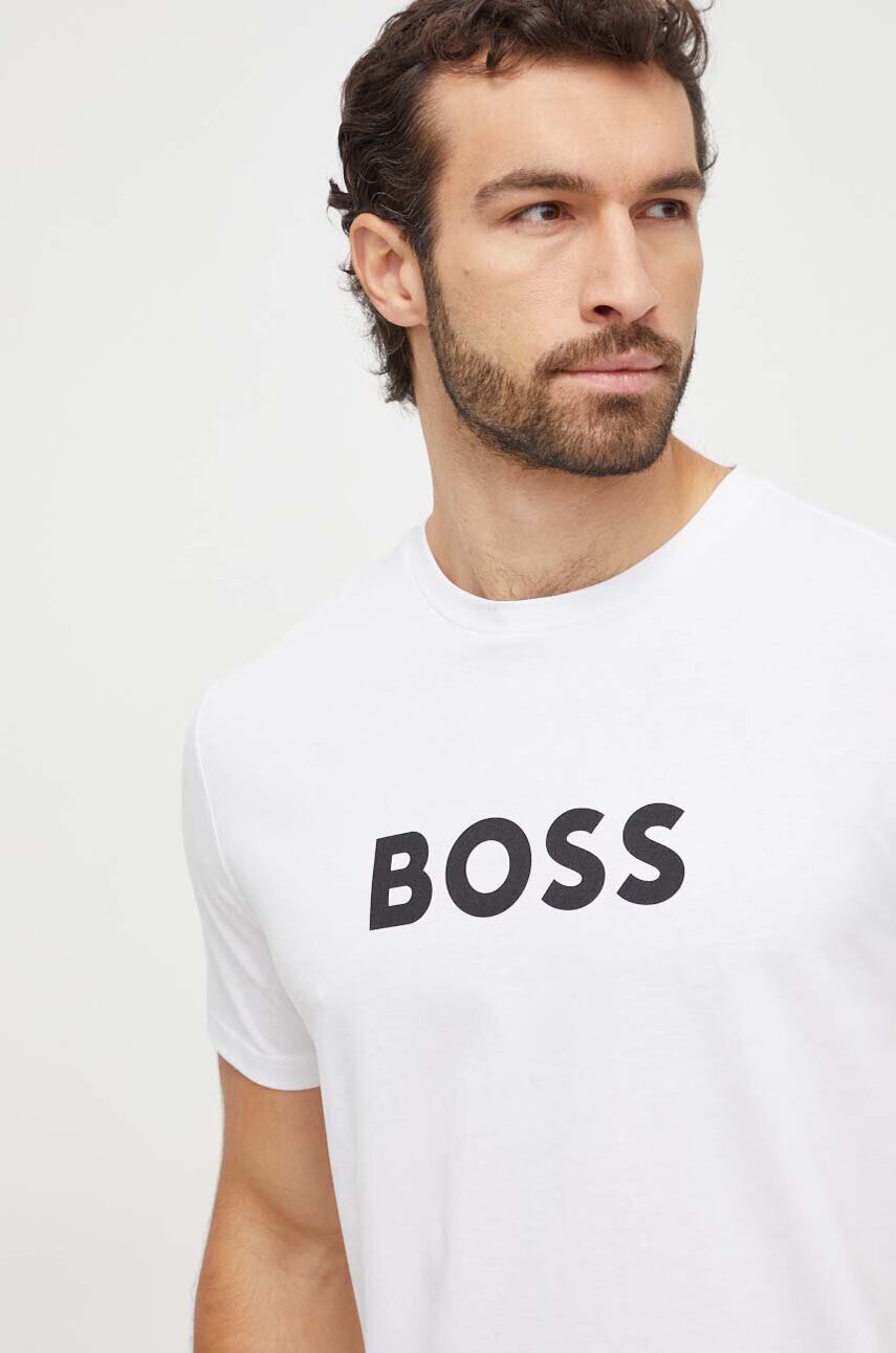 BOSS Памучна тениска