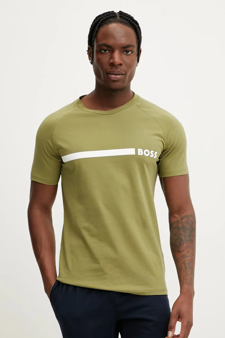 BOSS Памучна тениска T-Shirt RN Slim Fit