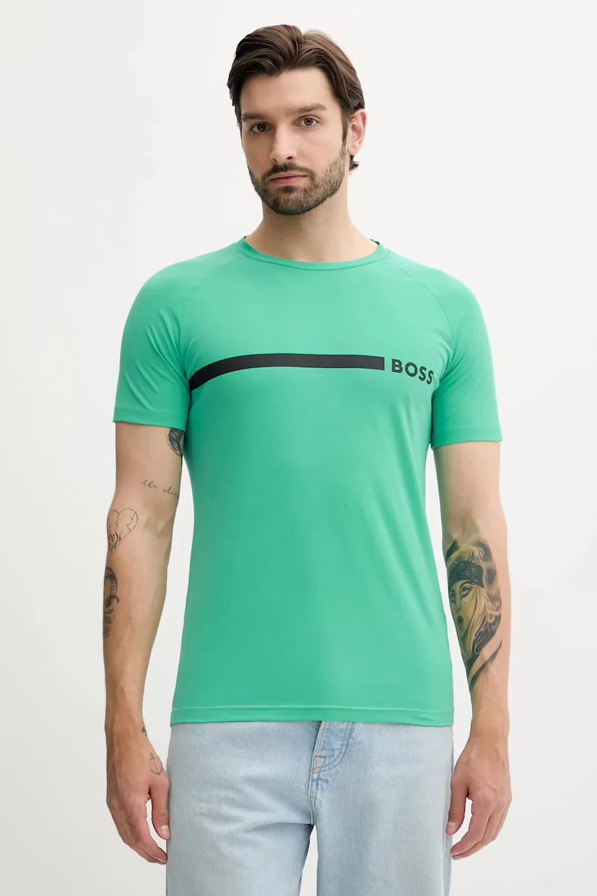 BOSS Памучна тениска T-Shirt RN Slim Fit