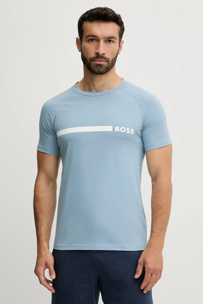 BOSS Памучна тениска T-Shirt RN Slim Fit