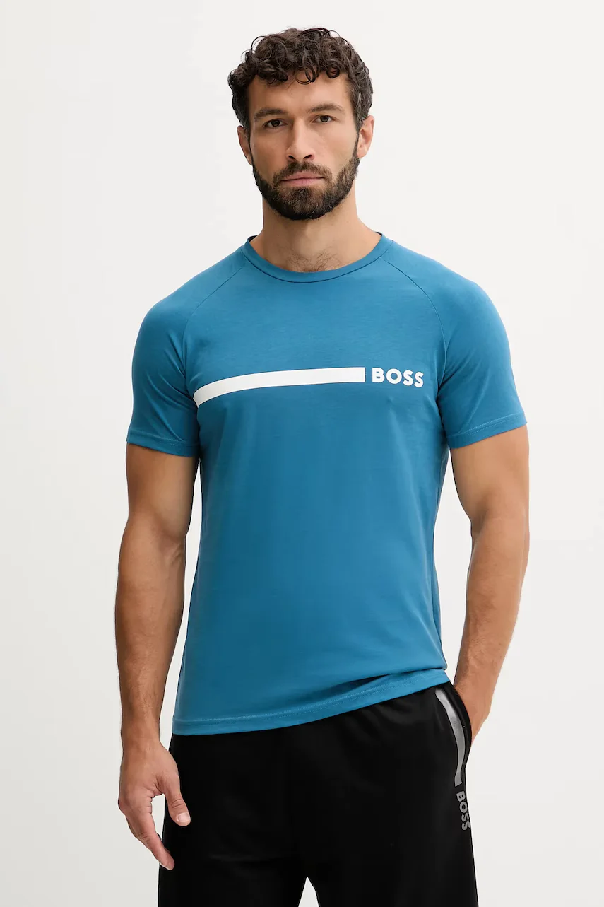 BOSS Памучна тениска T-Shirt RN Slim Fit