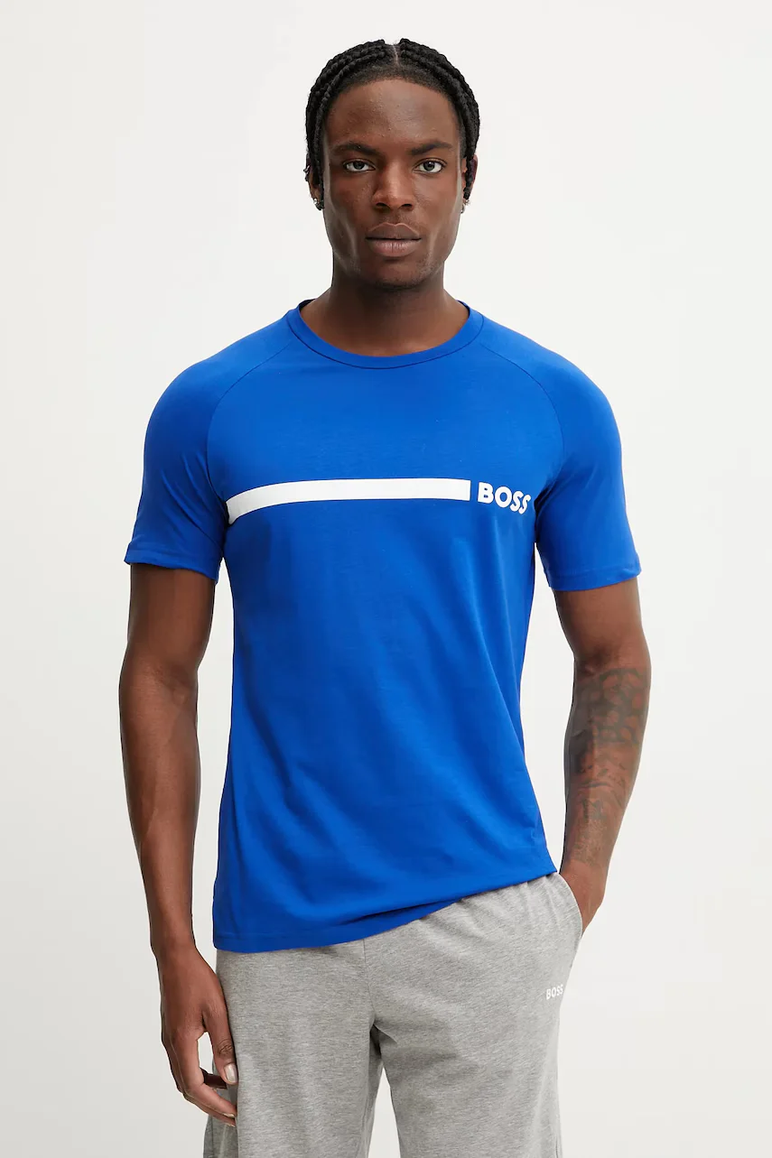 BOSS Памучна тениска T-Shirt RN Slim Fit