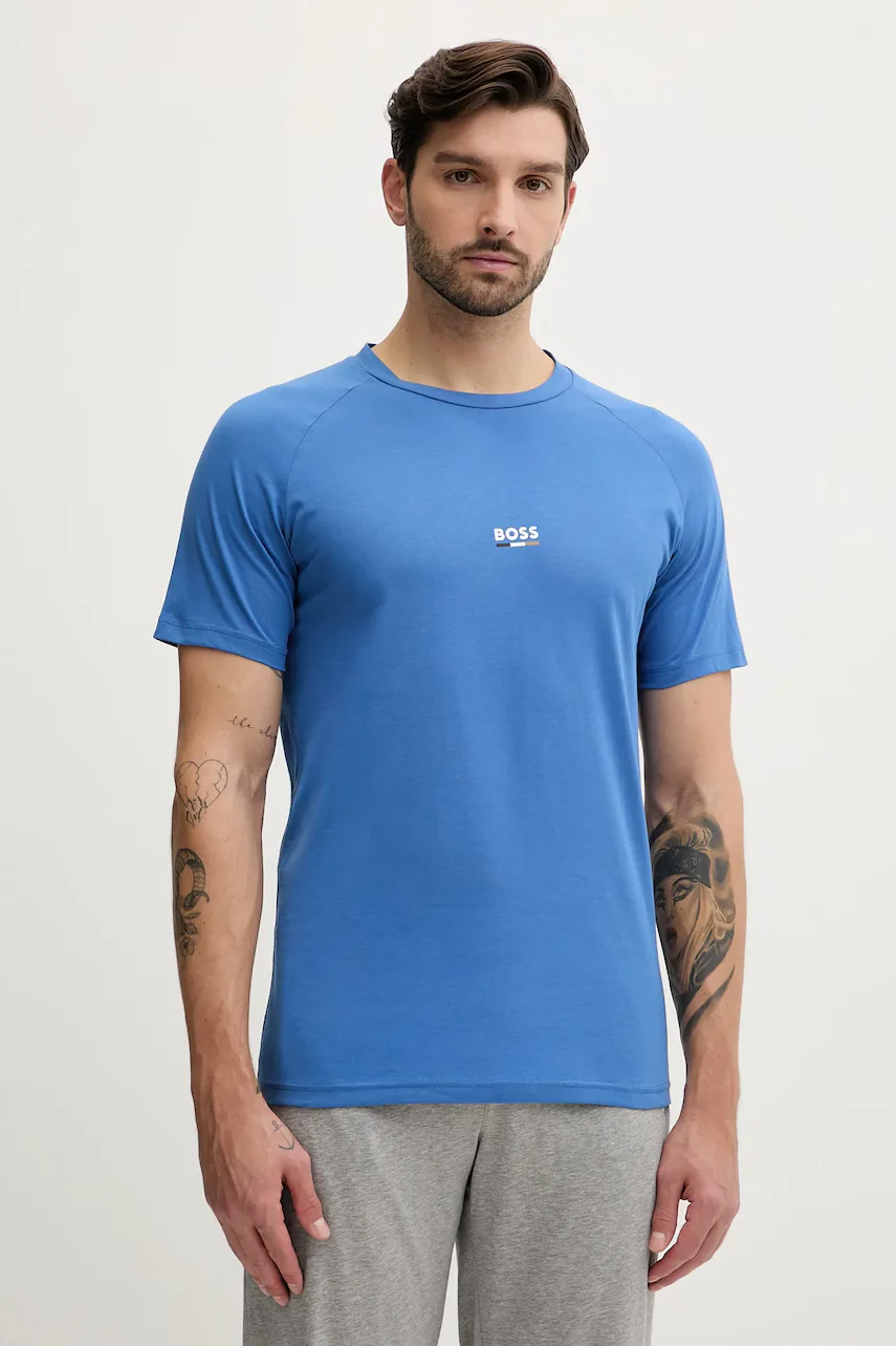 BOSS Памучна тениска T-Shirt RN Slim Fit