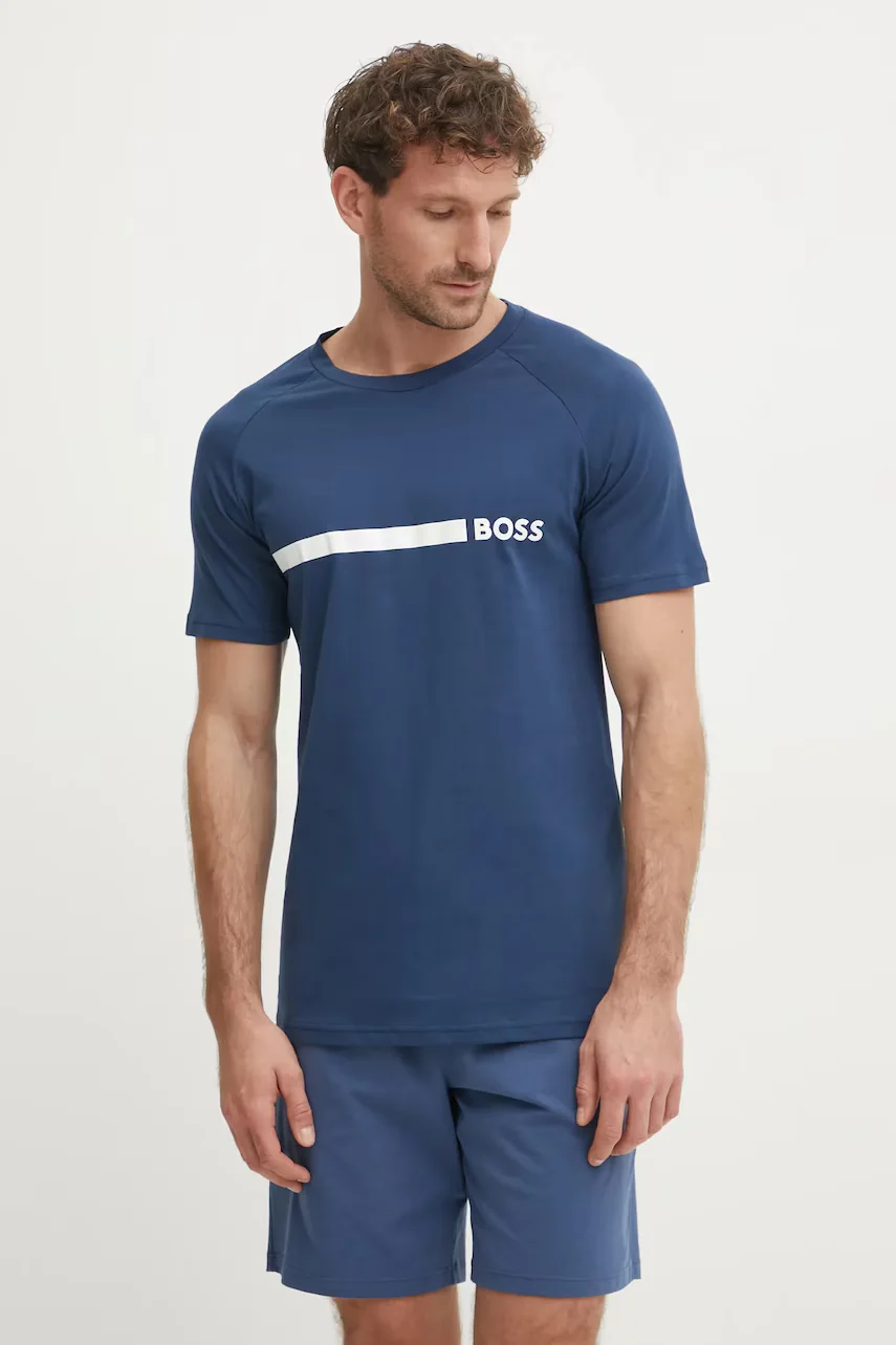 BOSS Памучна тениска T-Shirt RN Slim Fit