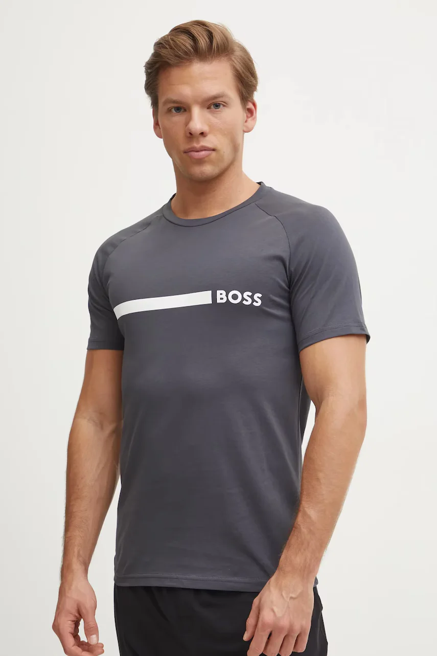BOSS Памучна тениска T-Shirt RN Slim Fit