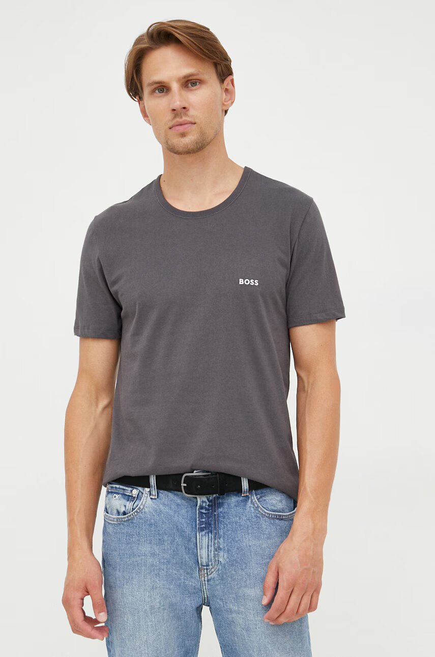 BOSS Памучна тениска TShirt RN 3P Classic