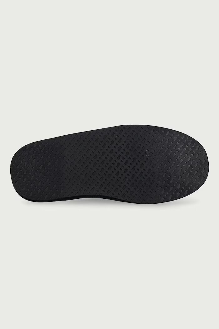 BOSS пантофи мъжки с плюшена повърхност Home черни 50573400.001