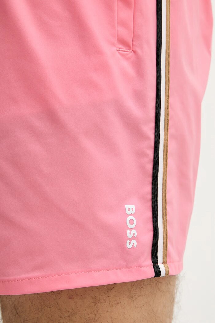 BOSS плувни шорти мъжки Iconic розови 50491594
