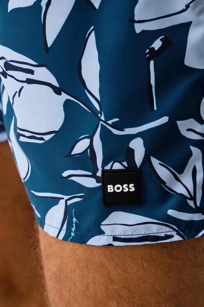 BOSS плувни шорти мъжки Piranha тъмносини 50508844