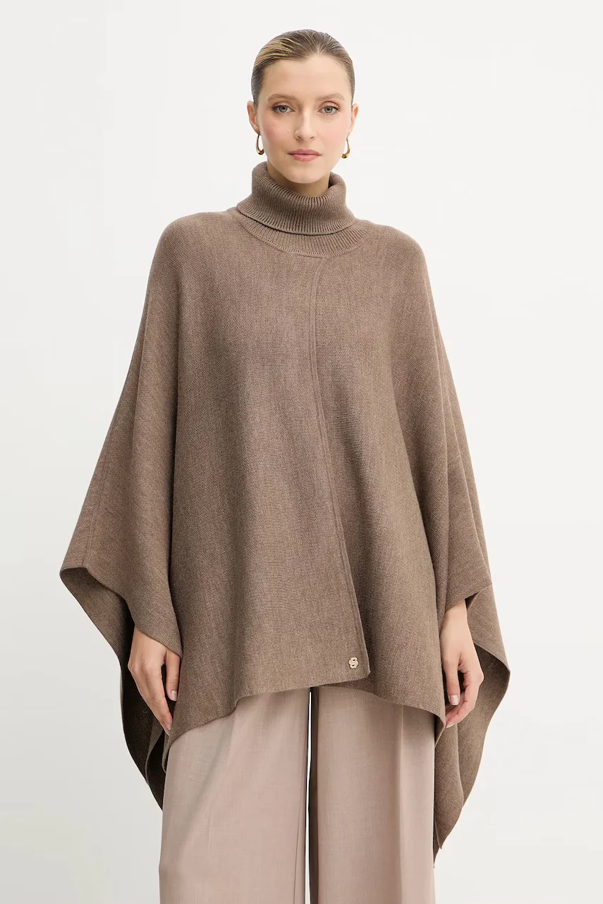 BOSS Пончо с вълна Larenia_poncho