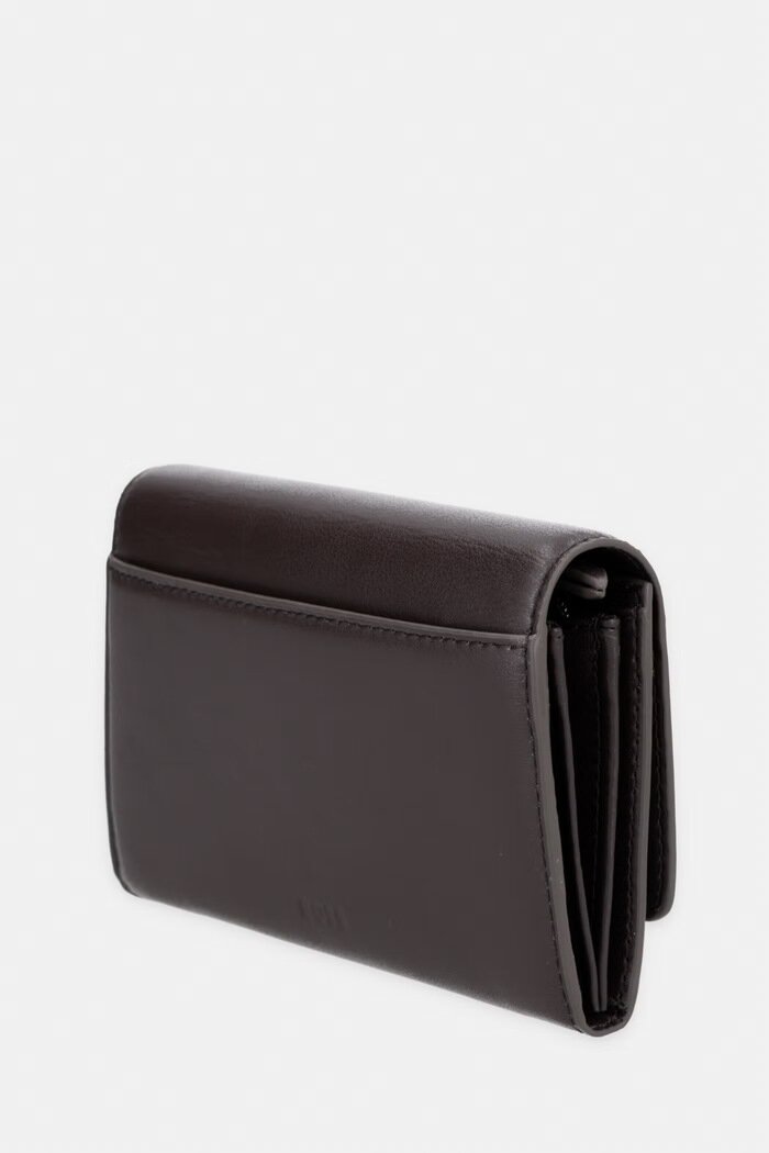 BOSS портфейл дамски от кожа NUMAH SM Continental кафяв 50564194