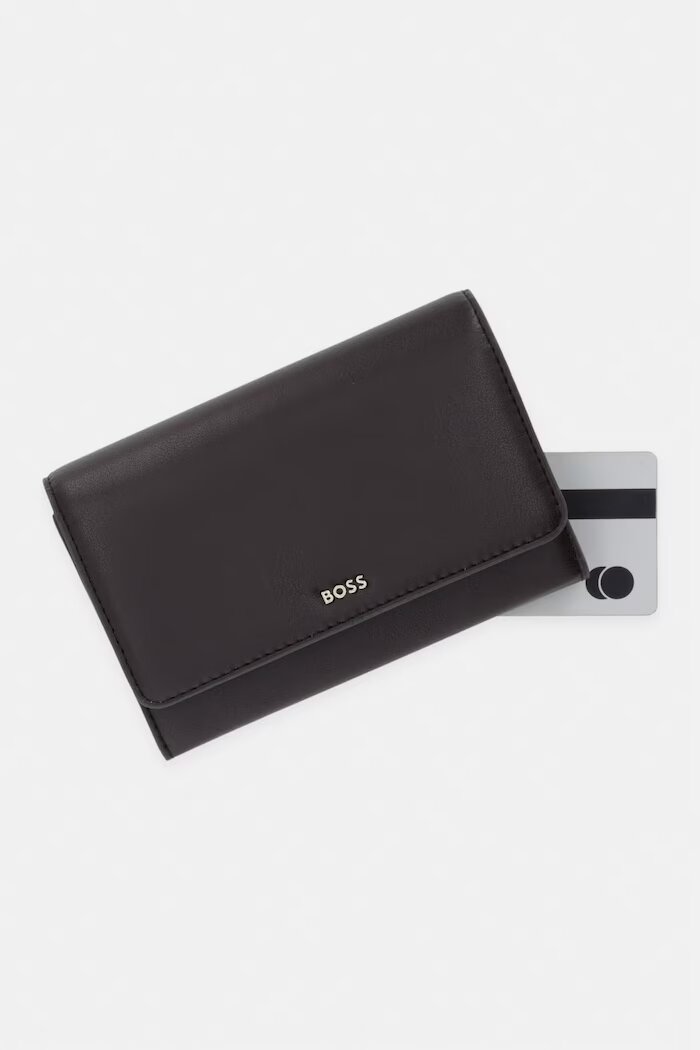 BOSS портфейл дамски от кожа NUMAH SM Continental кафяв 50564194