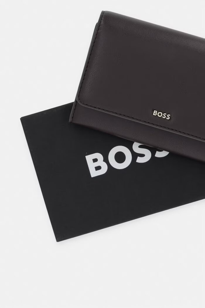 BOSS портфейл дамски от кожа NUMAH SM Continental кафяв 50564194