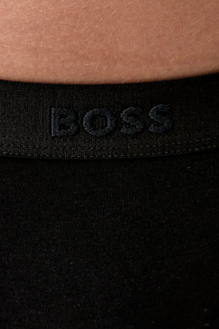 BOSS прашки дамски с памук STRING BEA черни 50520398