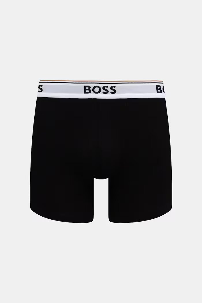 BOSS прилепнали боксерки мъжки с памук BoxerBr 3P Power 3 броя черни 50554694